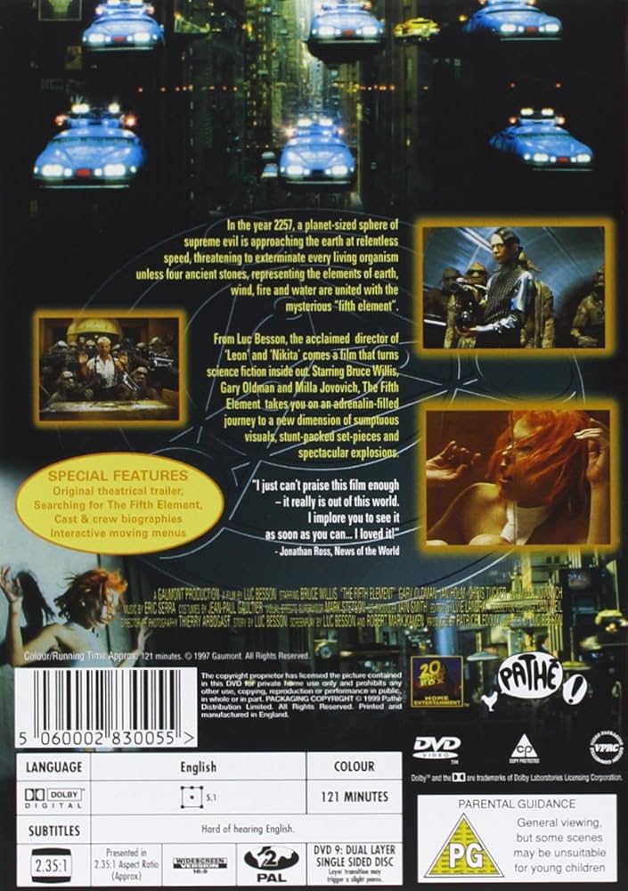 Amazon.com: The Fifth Element : Bruce Willis, Milla Jovovich